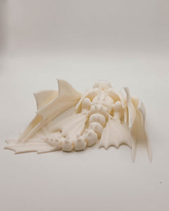Light Fury Articulated Dragon - Poseable Fidget Toy, Fantasy Desk Decor 3