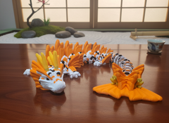 Articulated Koi Dragon - Large 24" 3D Printed Fidget Toy 10