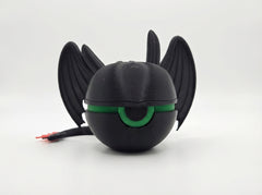 Toothless Dragon Pokeball Prop - 3D Printed Fan Art Collectible 2