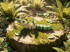 Flexi Leafeon Figurine - Articulated Fidget Desk Toy 3