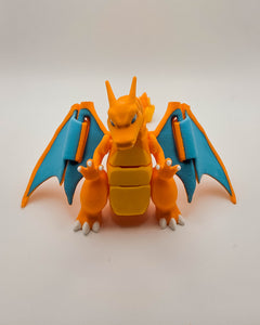 Articulated Charizard Figure - 3D Printed Dragon - Poseable Desk Toy 2