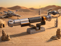 Luke Skywalker Lightsaber Prop Replica - Silver 3D Printed Jedi Cosplay Hilt 4