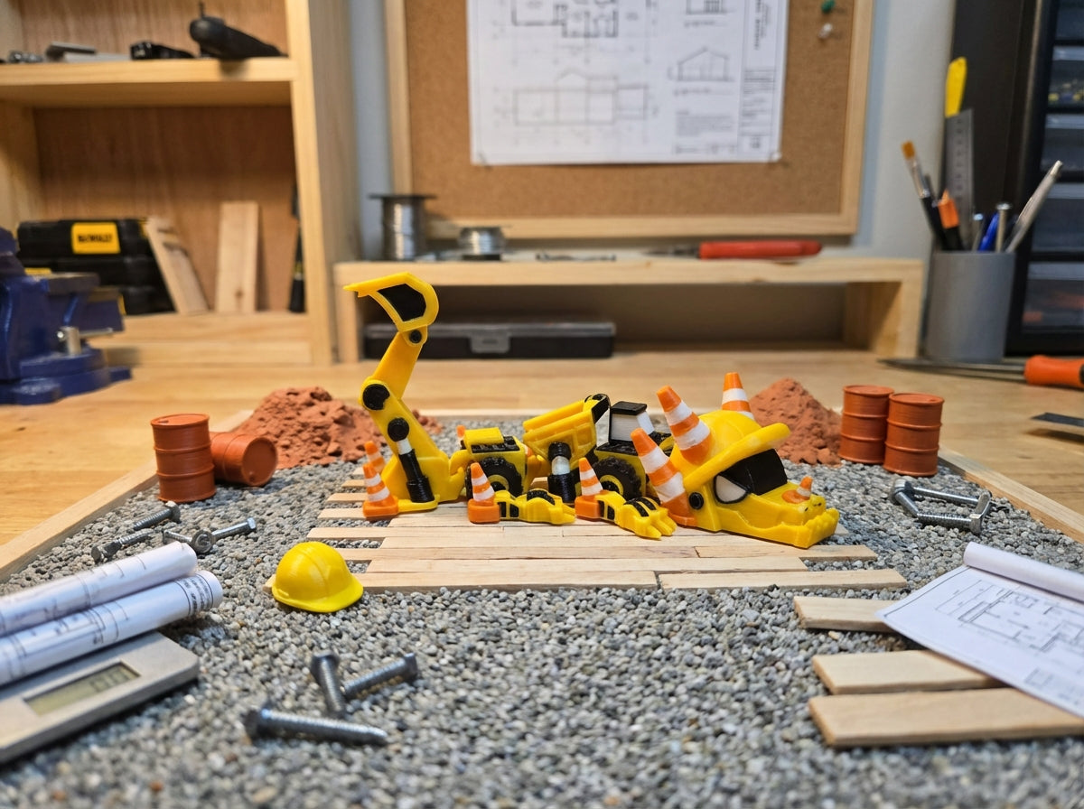Construction Mini Dragon - Articulated Fidget Desk Toy 1
