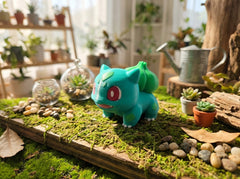 Bulbasaur Figurine, 3D Printed Pokemon Desk Decor, Gamer Gift 2