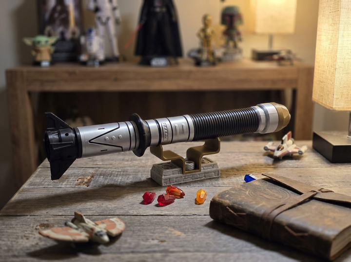 Baylan Skoll Lightsaber Prop - Full Size 3D Printed Hilt for Cosplay