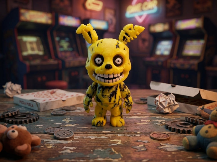 Springtrap Figurine - 3D Printed FNAF Horror Game Collectible