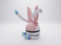Sylveon Pokeball Replica - 3D Printed Figure, Gamer Desk Decor 4