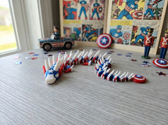 Captain America Articulated Dragon - 3D Printed Superhero Figure 3