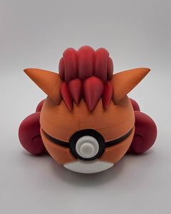 Vulpix Pokeball Figure, 3D Printed Gaming Prop, Desk Decor 2
