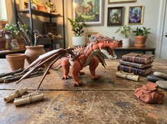 Articulated Mudwing Dragon Figure - Wings of Fire Inspired Model 3
