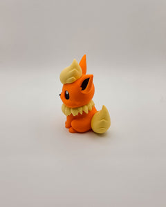 Flareon Figurine - 3D Printed Eevee Evolution Desk Decor 3