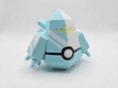 Regice Pokeball - 3D Printed Video Game Replica, Geek Desk Decor 4