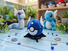 Dratini Pokeball, 3D Printed Gaming Collectible Desk Decor 5