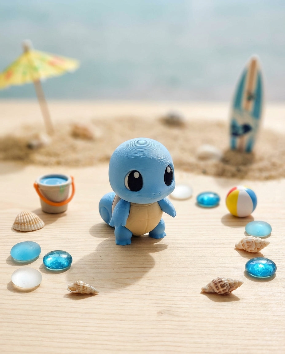 Squirtle Figurine - 3D Printed Collectible Water Starter Model 1