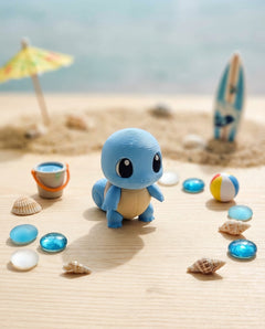 Squirtle Figurine - 3D Printed Collectible Water Starter Model 1