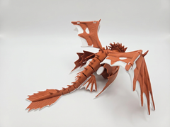 Cloudjumper Articulated Dragon - Poseable 3D Printed Figure, HTTYD Fan Art 2