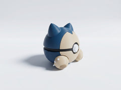 Snorlax Pokeball - 3D Printed Pokemon Figure, Desk Accessory 2