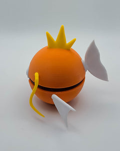 Magikarp Pokeball, 3D Printed Figure, Gamer Desk Decor 3