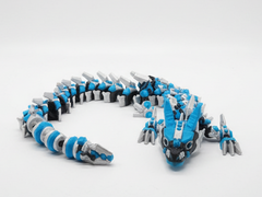 Cyberfang Dragon, Articulated Robotic Figure, 3D Printed Desk Toy 3
