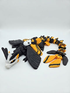 Articulated Deathhead Moth Dragon - 19-Inch Poseable Gothic Figure 3