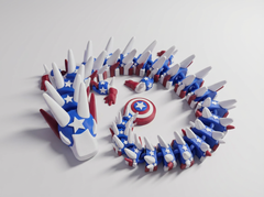 Captain America Articulated Dragon - 26-Inch Superhero Figure 3