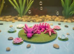 Articulated Axolotl Dragon - Pink Fidget Desk Toy 3