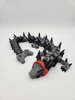 Articulated Gamer Dragon, Controller Themed Fidget Toy, Game Room Decor 4