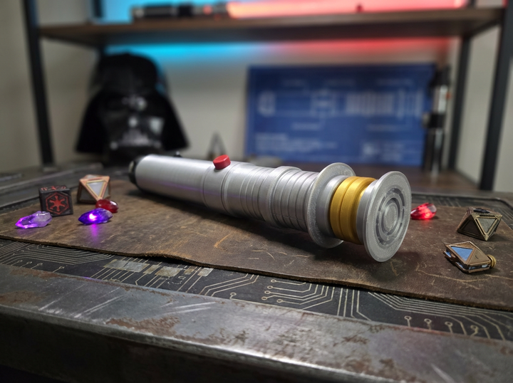 Fallen Revan's Lightsaber Hilt - 3D Printed Star Wars Replica