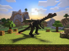 Minecraft Enderdragon Figure - Articulated Desk Toy with Stand 1