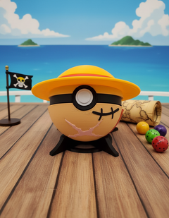 Monkey C. Luffy Pokeball - Anime Crossover Desk Figure 1