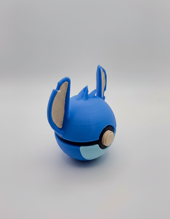 Stitch Inspired Pokeball, 3D Printed Figure, Geek Desk Decor 4