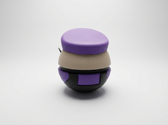 Waluigi Pokeball Figure, 3D Printed Gamer Desk Decor 3