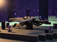 Minecraft Enderdragon Figure - Articulated Desk Toy with Stand 8