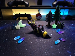 Flexi Umbreon Figurine - Articulated 3D Printed Desk Toy 4