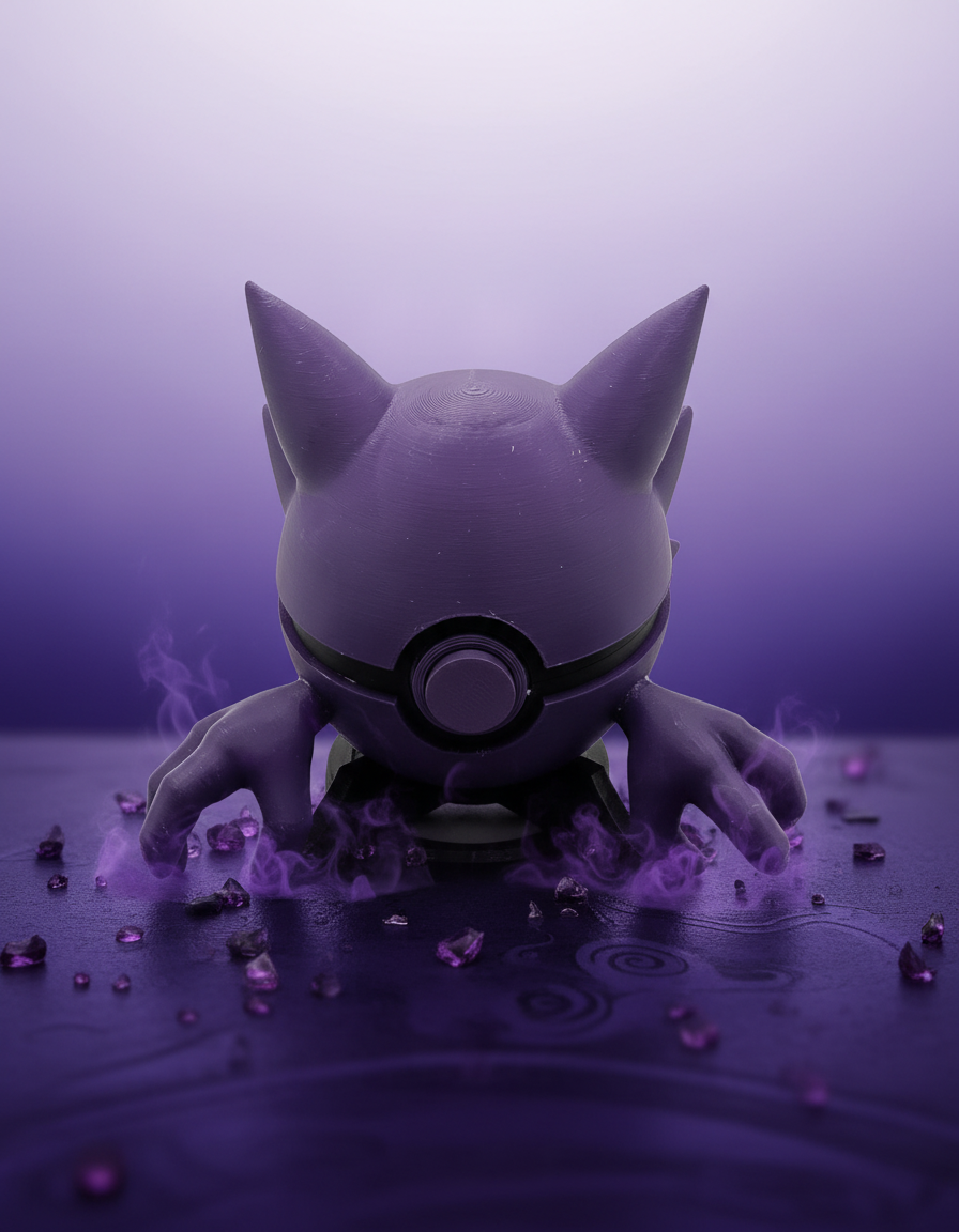 Haunter Pokeball - Functional 3D Printed Prop, Gamer Collectible 1