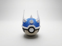 Blue Shell Pokeball - Mario Kart Crossover - 3D Printed Desk Decor 3