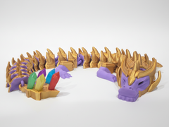 Thanos Dragon - Large Articulated 3D Printed Fidget Toy 2