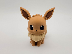 Eevee Figure - 3D Printed Pokemon Figurine, Painted Desk Buddy 2