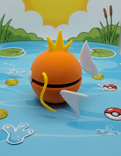 Magikarp Pokeball, 3D Printed Figure, Gamer Desk Decor 4