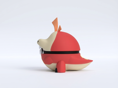 Fuecoco Poke Ball Figure - 3D Printed Video Game Replica 7