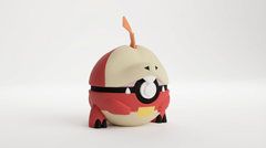 Fuecoco Poke Ball Figure - 3D Printed Video Game Replica 2