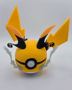 Mega Raichu X Pokeball Figure - 3D Printed Gamer Desk Decor 2