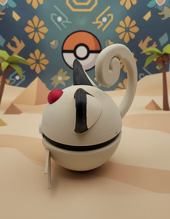 Persian Pokeball Figure, 3D Printed Fan Art Prop 4