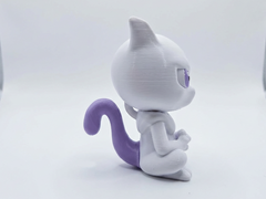 Mewtwo Figurine, 3D Printed Collectible Statue, Gamer Desk Decor 2