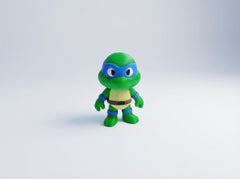 TMNT Leonardo Figurine - 3D Printed Cartoon Character Desk Decor 3