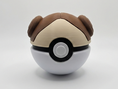 Princess Leia Pokeball - Sci-Fi Mashup, 3D Printed Desk Decor Collector Prop 3