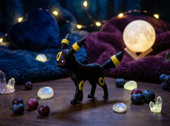 Umbreon Figure - 3D Printed Mini Statue - Eeveelution Gamer Desk Decor 4
