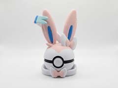 Sylveon Pokeball Replica - 3D Printed Figure, Gamer Desk Decor 2