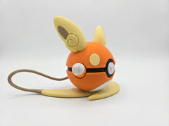 Alolan Raichu Pokeball Figure, Video Game Replica, Gamer Room Decor 3