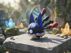 Mega Lucario Pokeball Replica - 3D Printed Fan Art, Gamer Desk Accessory 5